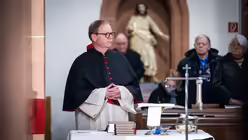 Gottesdienst am dritten Tag der Frühjahrs-Vollversammlung der Deutschen Bischofskonferenz aus dem Kloster Steinfeld unter der Leitung von Erzbischof Herwig Gössl, Erzbischof von Bamberg 
 / © Nicolas Ottersbach (DR)